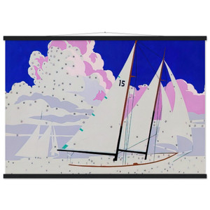 Andy Warhol Do It Yourself Sailboats Matte Poster with Hanger
