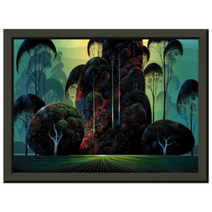 Eyvind Earle  Mendacino Premium Metal Framed Art Print / Poster