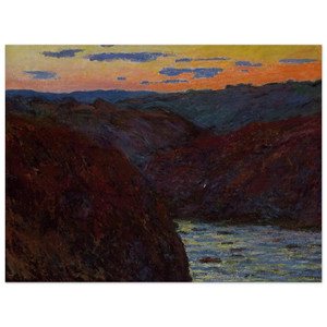 claude monet  Valley of the Creuse Sunset Wood Print
