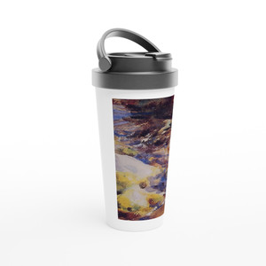 John Singer Sargent - Reflections Rocks and Water Travel Mug