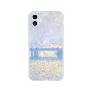 claude monet - Charing Cross Bridge Overcast Weather Flexi case