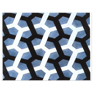 MC Escher  INTERLACED HEXAGON Aluminum Print