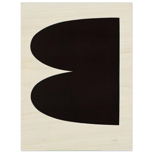Ellsworth Kelly  Black from Suite of TwentySeven Color Lithographs Wood Print
