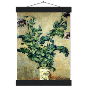 claude monet  Purple Poppies Museum-Quality Matte Paper Poster with Hanger