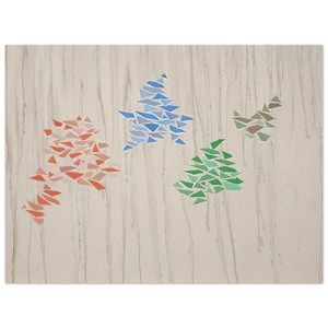 Robert Goodnough  Colors on Gray  1975 Aluminum Print