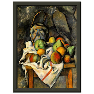 Paul Cezanne  Ginger Jar Premium Metal Framed Art Print / Poster