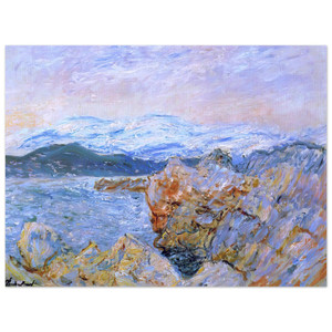 claude monet  The Gulf Juan at Antibes Aluminum Print