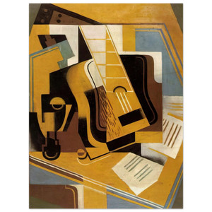 Juan Gris  PHOTOGRAPH OF THE GUITAR 1918 Wood Print