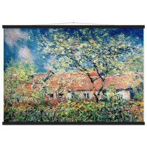 monet Springtime at Giverny Museum-Quality Matte Paper Poster with Hanger