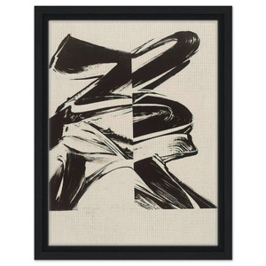 Karl Otto Gotz  Untitled From a Laugh without Mouth Framed Canvas