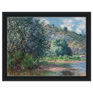 claude monet  Landscape at PortVillez Framed Canvas