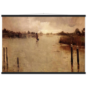 Theo van Rysselberghe SPAARNWOUDE ISLAND 1883 Matte Paper Poster with Hanger