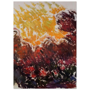 claude monet  The Garden at Giverny Fine Art Poster / Art Print