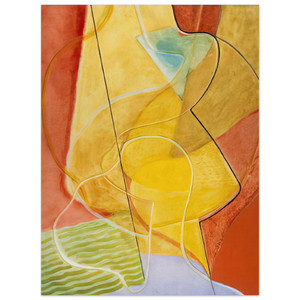 John Ferren  Composition aux Plais Jaunes  1933 Aluminum Print