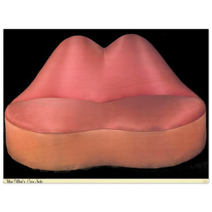 Salvador Dali  MAE WEST LIPS SOFA 1937 Wood Print