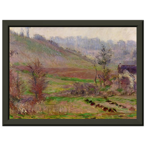 claude monet  Valley of Falaise Premium Metal Framed Art Print / Poster