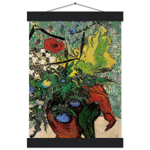 Van Gogh Flowers Thistles Museum-Quality Matte Paper Poster with Hanger