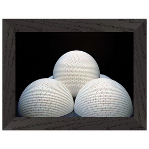 Sol LeWitt Brick Structure Model four domes and a sphere Framed Print