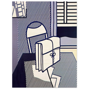 Roy Lichtenstein  STILL LIFE WITH DOSSIER 1976 Wood Print