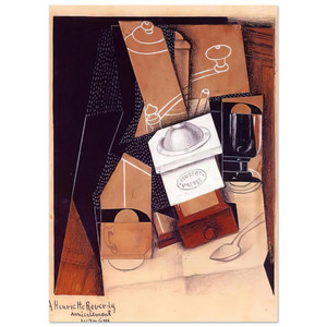 Juan Gris  THE COFFEE GRINDER 1916 Fine Art Poster / Art Print