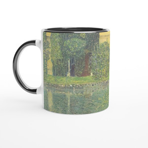 Gustav Klimt - SCHLOSS KAMMER ON THE ATTERSEE IV Ceramic Mug with Color Inside