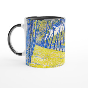 Theo van Rysselberghe - CANAL IN FLANDERS 1894 Ceramic Mug with Color Inside