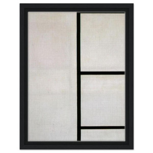 Piet Mondrian  Composition No III BlancJaune Framed Canvas