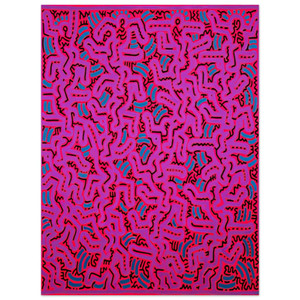 Keith Haring  UNTITLED 1984 N2 Aluminum Print