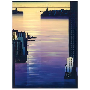 Eyvind Earle  East River Aluminum Print