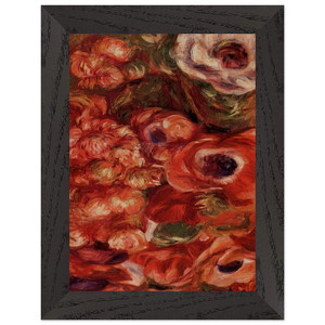PierreAuguste Renoir  Anemonies Premium Wooden Framed Art Print / Poster