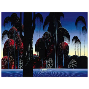 Eyvind Earle  Dark Silence Aluminum Print