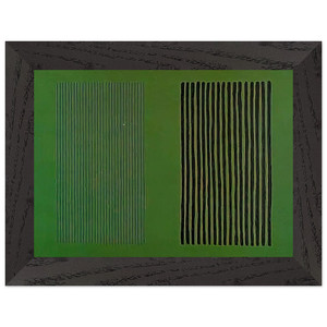 Gene Davis  Green Giant  1980 Premium Wooden Framed Art Print / Poster