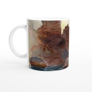 Thomas Moran - Tower Falls Yellowstone Ceramic Mug