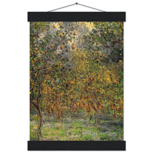 claude monet Under the Lemon Trees Matte Paper Poster with Hanger
