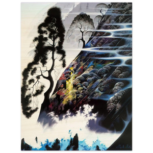 Eyvind Earle  Radient Splendor Wood Print