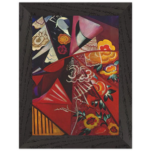 Natalia Goncharova  Espagnole  1914 Premium Wooden Framed Art Print / Poster