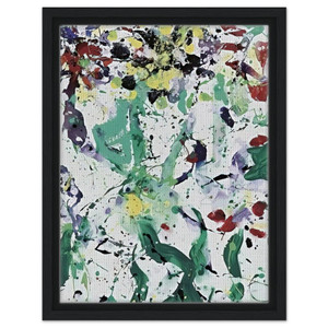 Sam Francis  Bouquet Framed Canvas