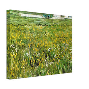 Vincent van Gogh  Wheat Field at Auvers with White House Canvas