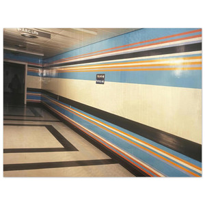 Bridget Riley  ROYAL LIVERPOOL HOSPITAL INSTALLATION 1983 Aluminum Print