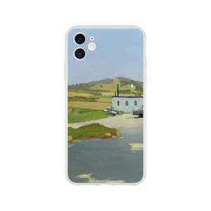 Fairfield Porter  LONG ISLAND LANDSCAPE WITH RED BUILDING 1962 Flexi case