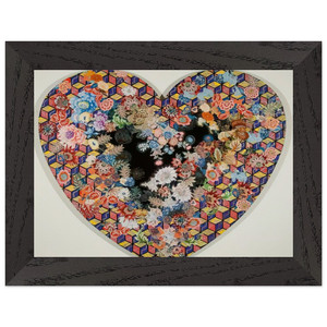 Miriam Schapiro  Heartland  1985 Premium Wooden Framed Art Print / Poster