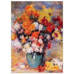 PierreAuguste Renoir  Vase of Chrysanthemums N2 Fine Art Poster / Art Print