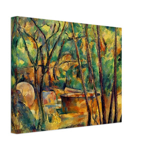 Paul Cezanne  Millstone and Cistern Under Trees Canvas