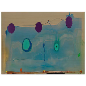 Helen Frankenthaler  Water Shadows 1988 Wood Print