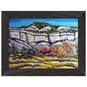 Georgia OKeeffe  Ghost Ranch Painting Premium Wooden Framed Art Print / Poster