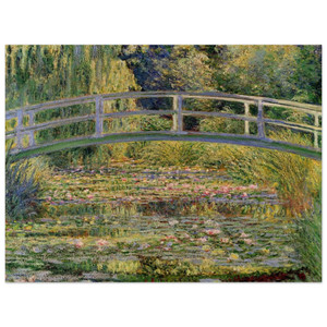 claude monet  The Japanese Bridge The WaterLily Pond Wood Print