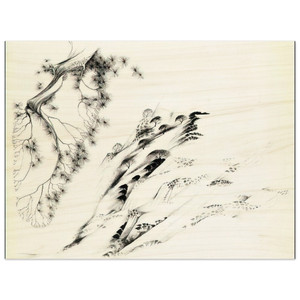 Eyvind Earle  Hillside Wood Print