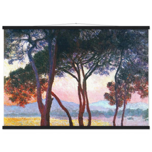 claude monet  JuanlesPins Museum-Quality Matte Paper Poster with Hanger