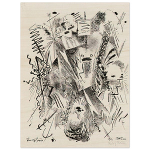 Rudolf Bauer  BANTAMA 1921 Wood Print