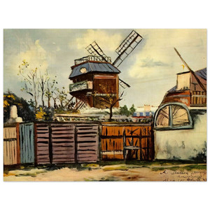 Maurice Utrillo  MOULIN DE LA GALETTE 6 Wood Print
